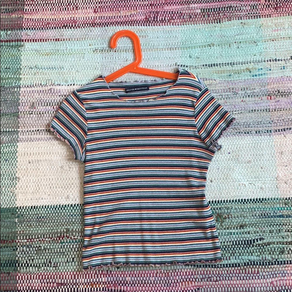 RARE brandy melville rainbow shirt